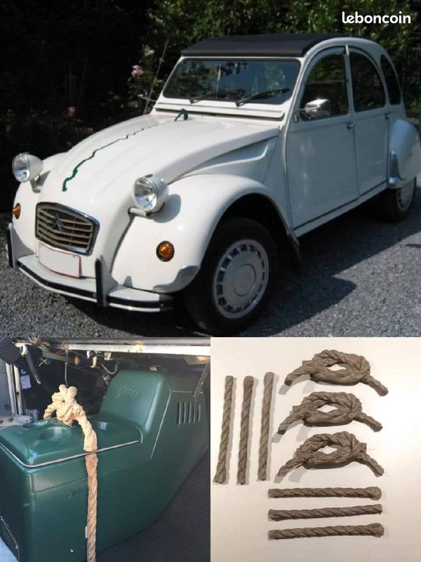 Cordes complète glacière 2cv chevaux Perrier