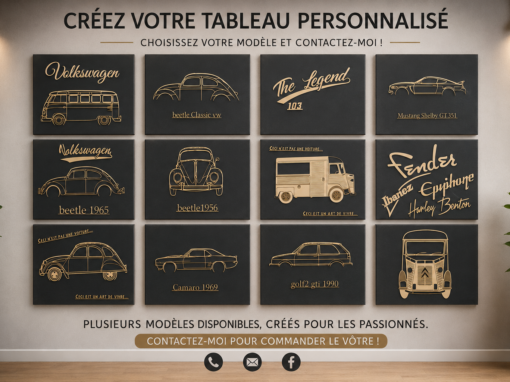 Des Créations Uniques pour les Passionnés